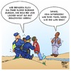 Cartoon: Abschiebung (small) by Timo Essner tagged flüchtlinge intensivstraftäter straftäter ausweisung abschiebung deutschland eu afrika einwanderung asyl cartoon timo essner