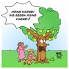Cartoon: Baumkinder (small) by Timo Essner tagged baum,bäume,apfelbaum,äpfel,kinder,baumkinder,essen,obst,gemüse,vegetarier,frutarier,veganer,pflanzenfresser,cartoon,timo,essner
