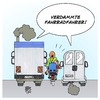 Cartoon: Fahrrad im Stadtverkehr (small) by Timo Essner tagged fahrrad,fahrräder,stadt,stadtverkehr,busspur,fahrradspur,gefahr
