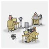 Cartoon: Geheimdienste (small) by Timo Essner tagged bnd,nsa,geheimdienste,spionage,datenschutz,vorratsdatenspeicherung
