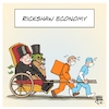 Cartoon: Rickshaw Economy (small) by Timo Essner tagged covid19,corona,wirtschaft,economy,niedriglöhne,billiglöhner,low,wage,jobs,rickshaw,lieferservice,delivery,service,pflegeberufe,social,care,cartoon,timo,essner