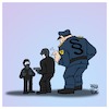 Cartoon: Rule of Law (small) by Timo Essner tagged rule of law police state society rights human citizens laws cartoon timo essner