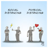 Cartoon: Social Physical Distancing (small) by Timo Essner tagged corona,covid19,socialdistancing,physicaldistancing,social,distancing,physical,kontaktsperre,reiseeinschränkung,abstand,halten,virus,pandemie,lockdown,pandemic,cartoon,timo,essner