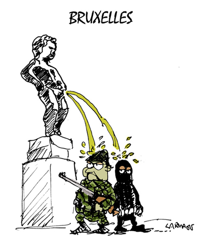 Cartoon: bruxelles (medium) by Carma tagged bruxelles,terrorism,war,international