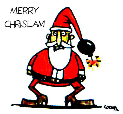 Cartoon: Santa (medium) by Carma tagged christmas,terrorism