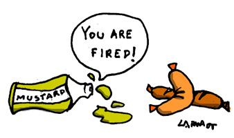 Cartoon: senf (medium) by Carma tagged senf,fired,wurstel