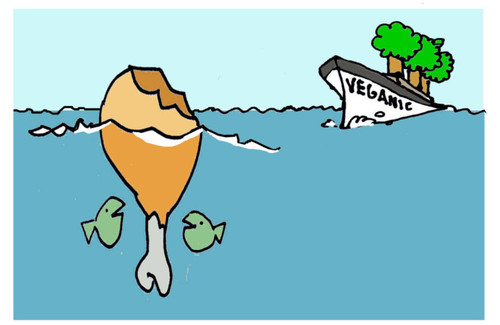 Cartoon: Ship (medium) by Carma tagged veganism,vegan