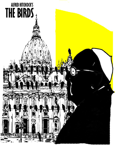 Cartoon: The Birds (medium) by Carma tagged vaatican,pope,church,vatileaks