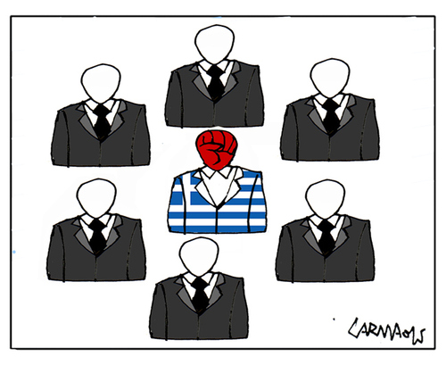 Cartoon: Without Tie (medium) by Carma tagged greek,elections,alexis,tsipras,oath,governement,loialty,greece,politic,politicians,politics,syriza,society,democracy