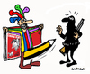Cartoon: CharlieHebdo Returns (small) by Carma tagged charlie hebdo terrorism cartoonist