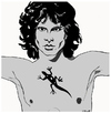 Cartoon: Jim Morrison (small) by Carma tagged jim morrison rock music celebrities