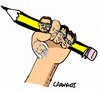 Cartoon: No Pasaran (small) by Carma tagged charlie,hebdo,cartoon,cartoonist
