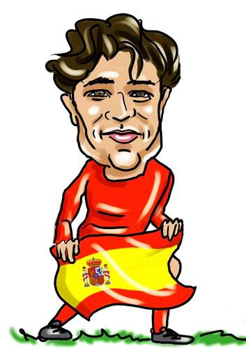 Cartoon: Juan Carlos Valeron (medium) by Ralf Conrad tagged juan,carlos,valeron,spanien