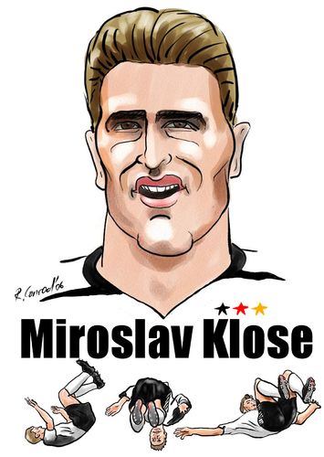 Cartoon: Miroslav Klose (medium) by Ralf Conrad tagged miroslav,klose,deutschland,fußball