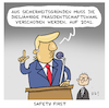 Cartoon: Safety first (small) by Uliwood tagged trump,us,wahlen,usa,politik,verschiebung,corona,donald,sicherheit,amerika,demokratie