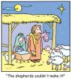 Cartoon: TP0200christmasjesusstable (small) by comicexpress tagged sable,jesus,chrismas,mary,joseph,shepherd,sheep,flock,appointment