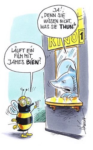 Cartoon: James Bien (medium) by Hoevelercomics tagged james,dean,kino