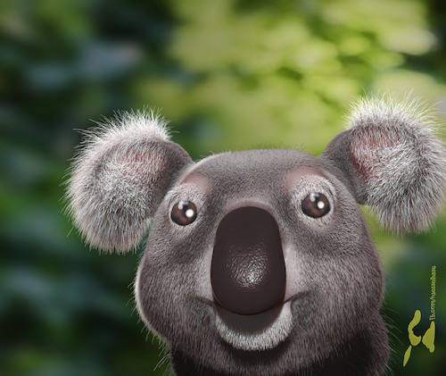 Cartoon: Sweet Koala (medium) by Rüsselhase tagged koala,bear,sweet,digital,3d