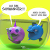 Cartoon: Schwanger (small) by Rüsselhase tagged schwanger,fisch,goldfisch,beziehung