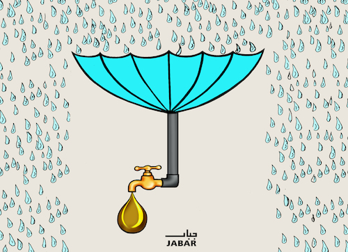 Cartoon: save water (medium) by jabar tagged save,water