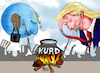 Cartoon: International silence (small) by jabar tagged trump