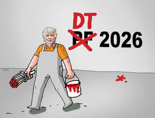 Cartoon: 26trump (medium) by Lubomir Kotrha tagged pf,2026,happy,new,year,pf,2026,happy,new,year