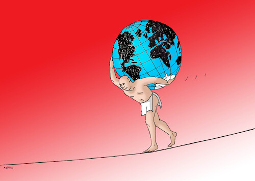 Cartoon: atlas24 (medium) by Lubomir Kotrha tagged atlas,planet,earth,atlas,planet,earth