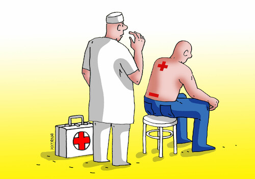 Cartoon: bater24 (medium) by Lubomir Kotrha tagged patients,doctors,patients,doctors