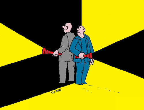 Cartoon: baterkydve-hn (medium) by Lubomir Kotrha tagged electricity,power,electricity,power