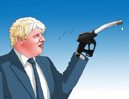 Cartoon: britbenz (medium) by Lubomir Kotrha tagged great,britain,fuel,supply,problems,brexit,eu,great,britain,fuel,supply,problems,brexit,eu