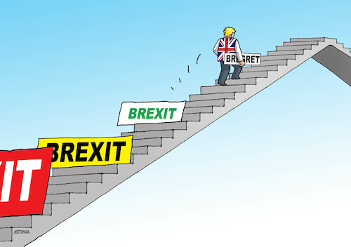 Cartoon: britschody (medium) by Lubomir Kotrha tagged brexit,bregret,brexit,bregret
