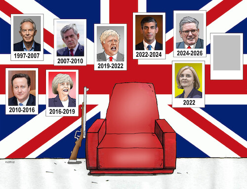 Cartoon: britsko (medium) by Lubomir Kotrha tagged resignation,starmer,united,kingdom,resignation,starmer,united,kingdom