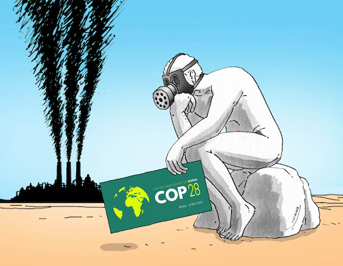 Cartoon: copdumdym (medium) by Lubomir Kotrha tagged climate,dubai,cop28,climate,dubai,cop28