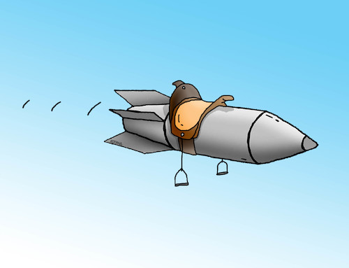 Cartoon: cowbomb (medium) by Lubomir Kotrha tagged war,bomb,world