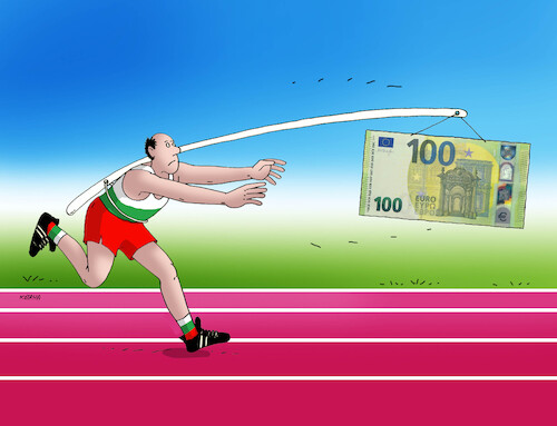 Cartoon: eubulg (medium) by Lubomir Kotrha tagged bulgaria,eu,euro,bulgaria,eu,euro