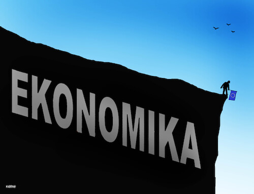 Cartoon: euekopa25 (medium) by Lubomir Kotrha tagged eu,euro,economic,eu,euro,economic