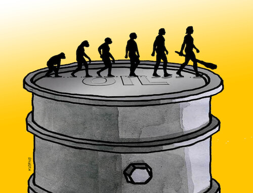 Cartoon: evooil (medium) by Lubomir Kotrha tagged evollution,oil,evollution,oil