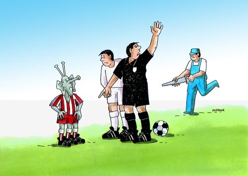 Cartoon: fotbal (medium) by Lubomir Kotrha tagged humor