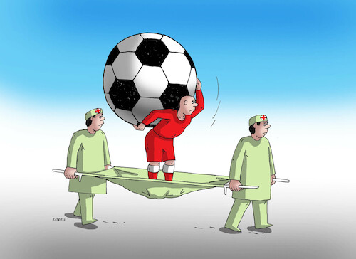 Cartoon: futatlas (medium) by Lubomir Kotrha tagged qatar,football,championships,qatar,football,championships