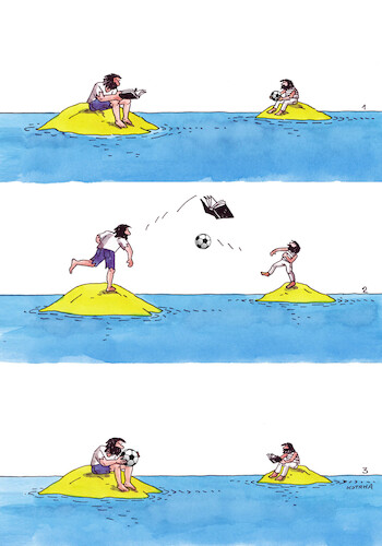 Cartoon: futbook (medium) by Lubomir Kotrha tagged qatar,football,championships,qatar,football,championships
