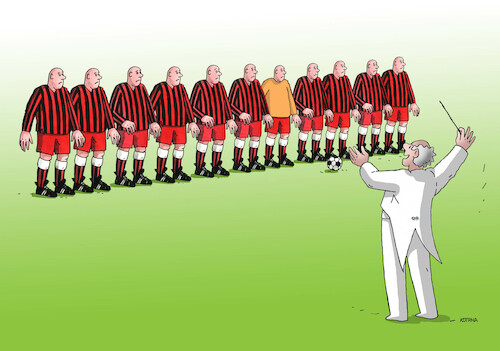 Cartoon: futdirig (medium) by Lubomir Kotrha tagged qatar,football,championships,qatar,football,championships
