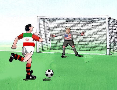 Cartoon: futdonald (medium) by Lubomir Kotrha tagged football,soccer,world,cup,usa,canada,mexico,football,soccer,world,cup,usa,canada,mexico