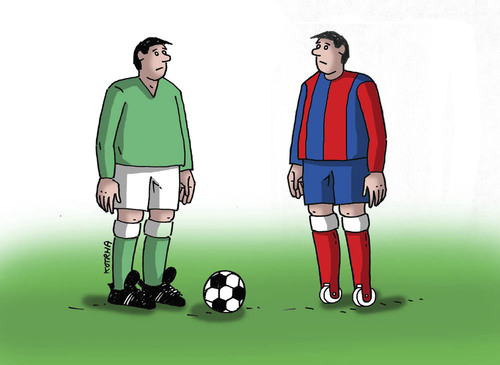 Cartoon: futfut (medium) by Lubomir Kotrha tagged soccer