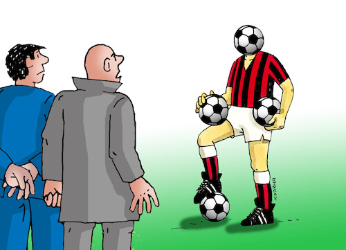 Cartoon: futlopto (medium) by Lubomir Kotrha tagged football,football