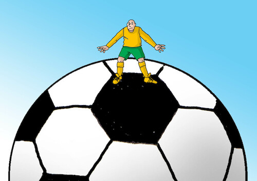 Cartoon: futmaxi (medium) by Lubomir Kotrha tagged qatar,football,championships,qatar,football,championships