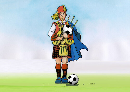 Cartoon: futskot (medium) by Lubomir Kotrha tagged qatar,football,championships,qatar,football,championships