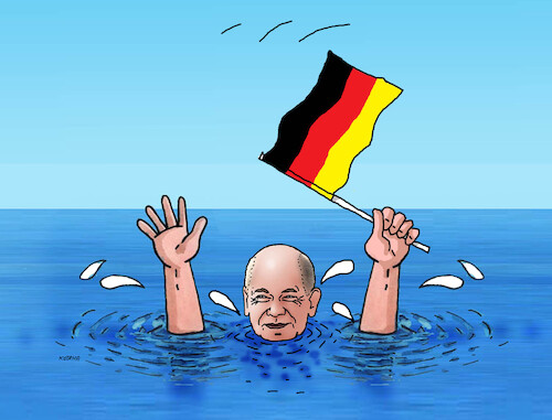 Cartoon: gerutop (medium) by Lubomir Kotrha tagged germany,government,crisis,early,elections,germany,government,crisis,early,elections