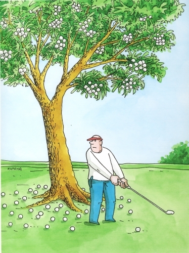 Cartoon: golfox (medium) by Lubomir Kotrha tagged humor