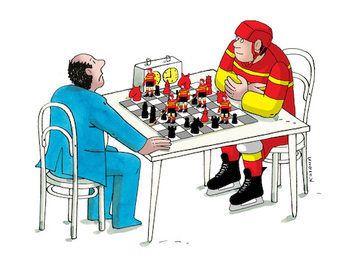 Cartoon: hoksach (medium) by Lubomir Kotrha tagged ice,world,hockey,championship,2019,slovakia