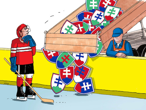 Cartoon: hokznaky (medium) by Lubomir Kotrha tagged italy,winter,olympics,italy,winter,olympics